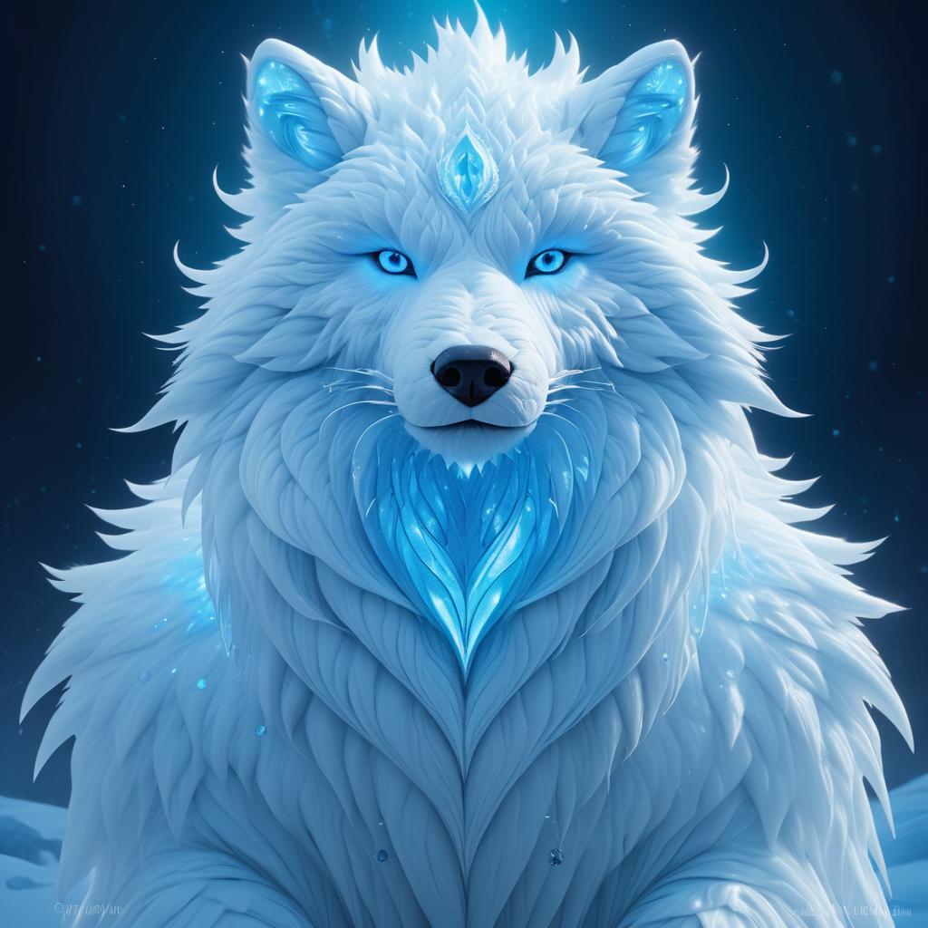 Ethereal Arctic Creature in Fantasy Art