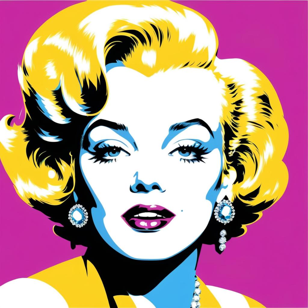 Marilyn Monroe in Andy Warhol Pop Art