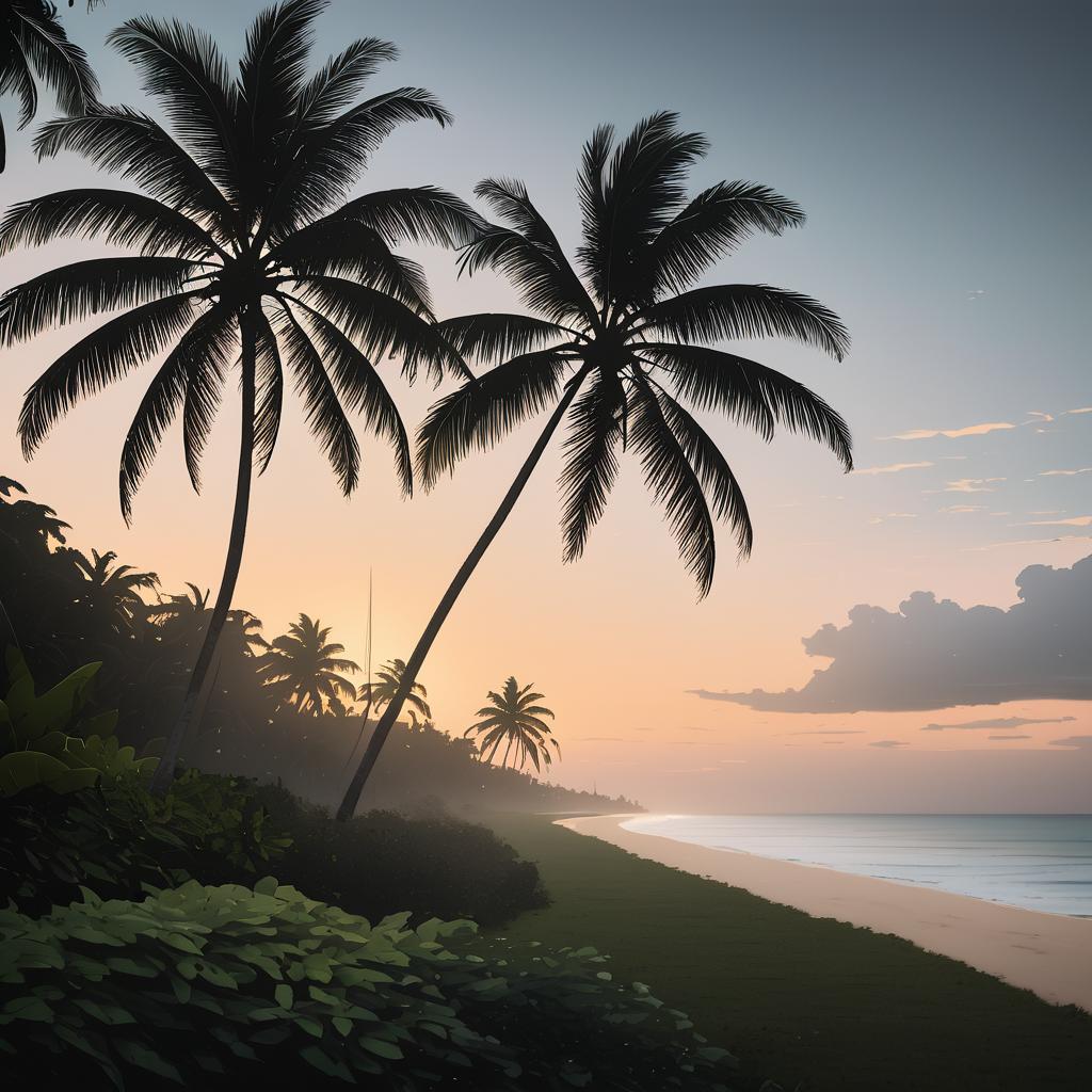 Serene Palm Coast at Dusk