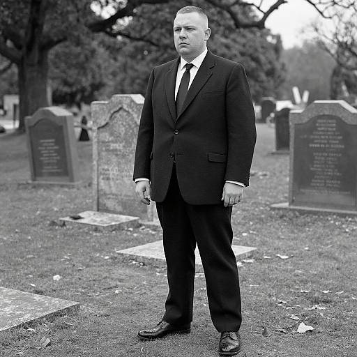 Somber Elegance in Black and White