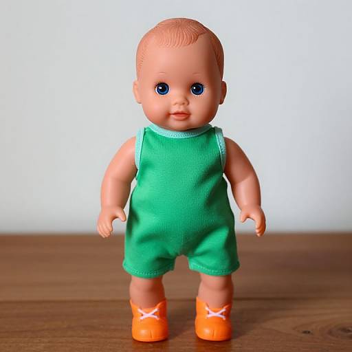 Baby Doll in Green Outfit