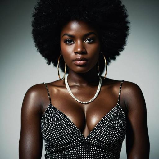 Confident African Woman with Afro Hairstyle