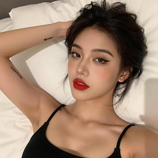 Portrait of a Young Woman with Tattoos