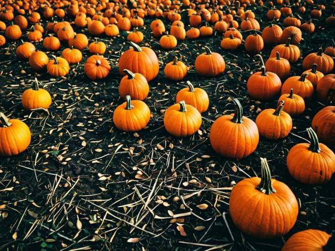 Charming Fall Pumpkin Wallpaper Design