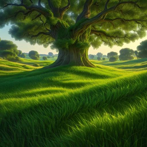 Ornate Grassland: A Digital Art Masterpiece