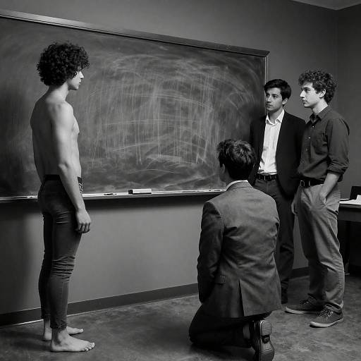 Mysterious Gathering in Dim Light