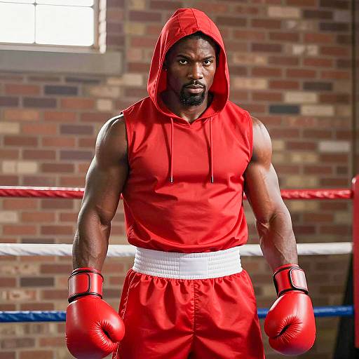 Dramatic Boxer Costume in the Ring