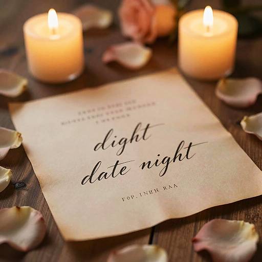 Elegant Romantic Date Night Invitation