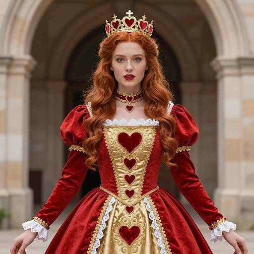 Queen of Hearts in Renaissance Costume