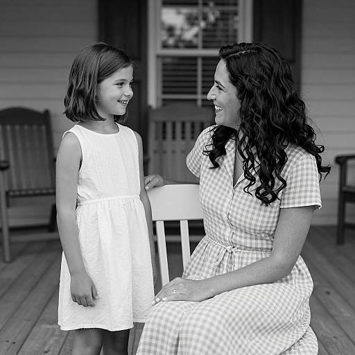 Heartwarming Bond: Girl and Woman