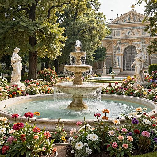 Serene Renaissance Royal Garden
