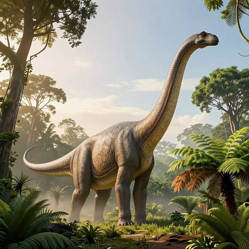 Colossal Argentinosaurus in Lush Jungle