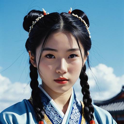 Realistic Kazuya Costume Portrait of Girl