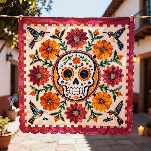 Radiant Mexican Papel Picado Banner