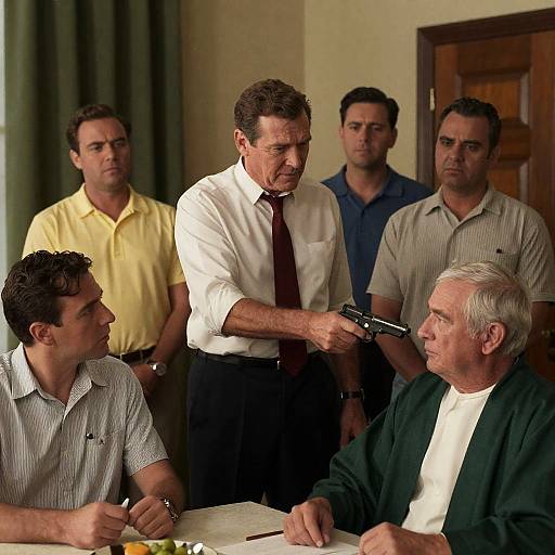 Dramatic Scene from 'Angry Men' Movie