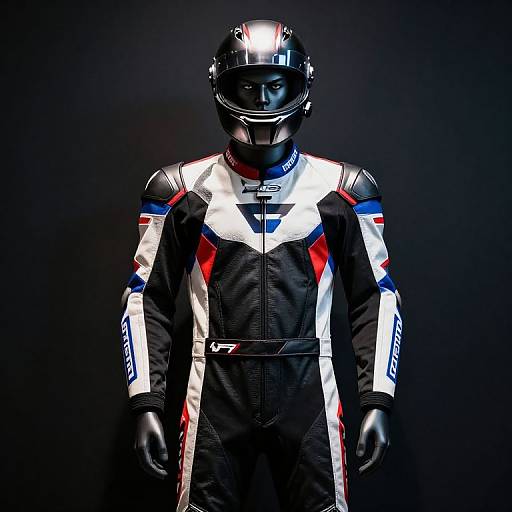 Futuristic Racing Mannequin in Dramatic Light