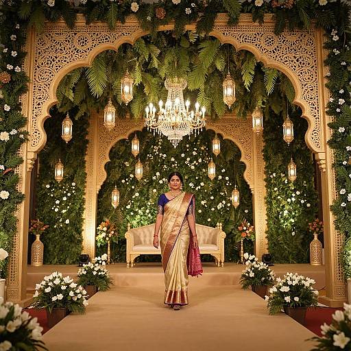 Traditional Indian Wedding Stage Design