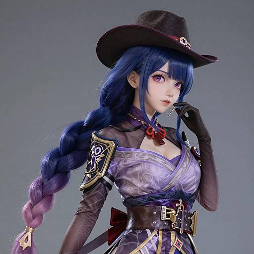 Raiden Shogun Cowboy Shot Portrait