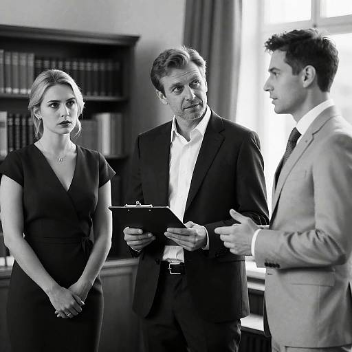 Black and White Business Meeting