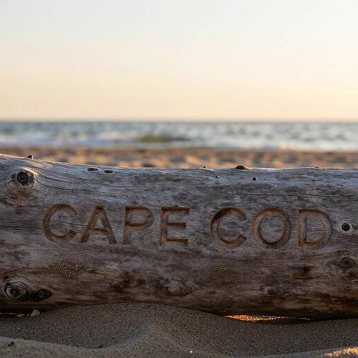 Cape Cod Font on Weathered Driftwood