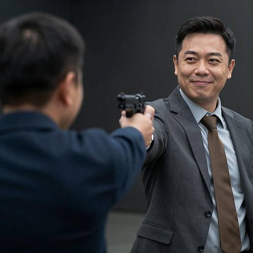 Dramatic Gunpoint Tension in Photography