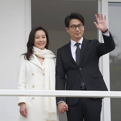 Romantic Balcony Moment Between Couple
