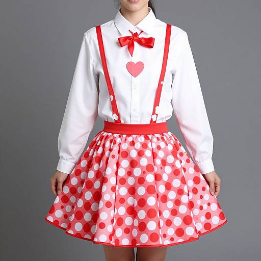 Valentine Red Polka Dot Costume