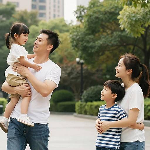 AI-Generated Heartwarming Urban Family Photos