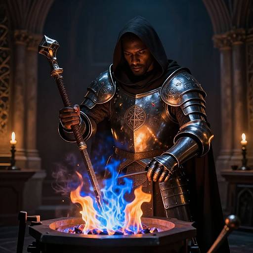 Serene Forge Cleric Crafting Sacred Relic