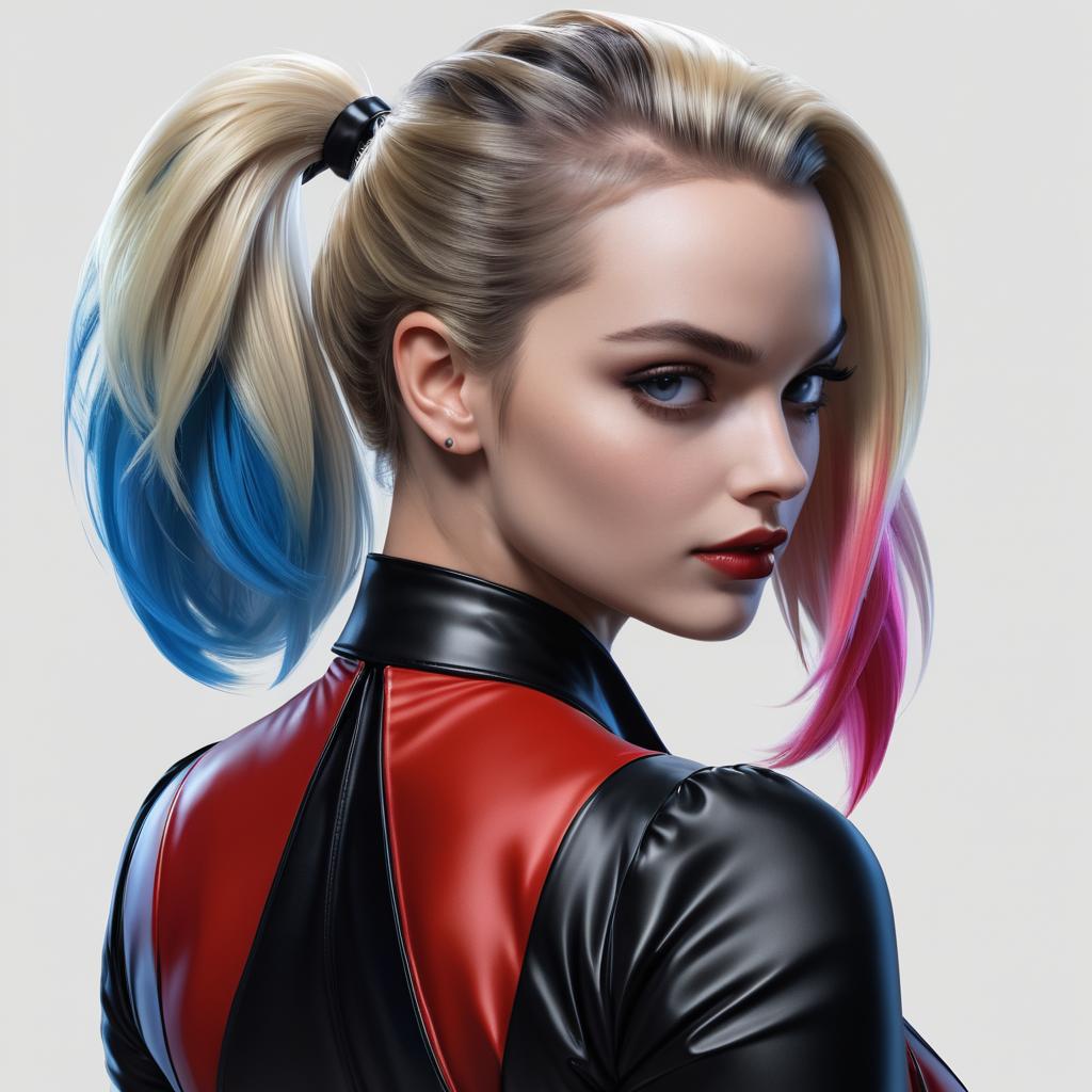 Intricate Portrait of Harley Quinn