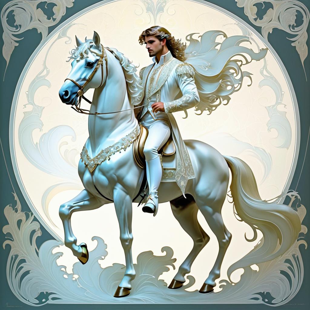 Ethereal Centaur Prince Portrait Art