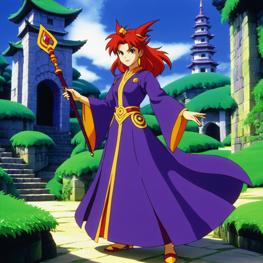 Mira the Sorceress in Mystical Ruins