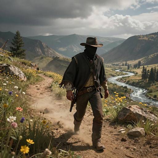 Epic Western Chase on Mountain Ridge