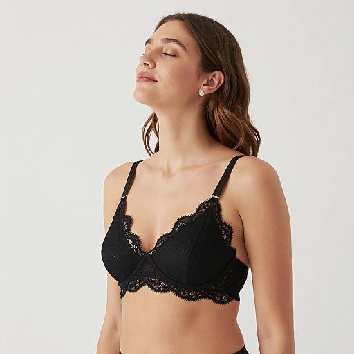 Elegant Profile of a Relaxed Woman