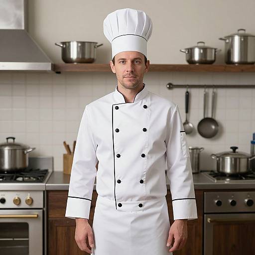 Short Order Cook in Kitchen