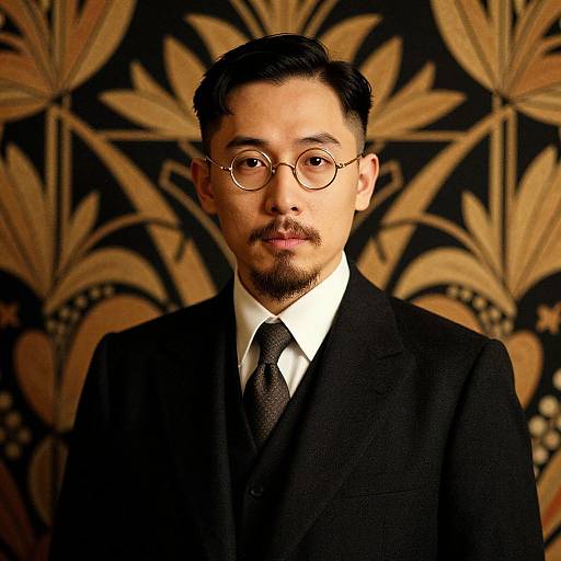 Glamorous 1920s Asian Silent Film Star