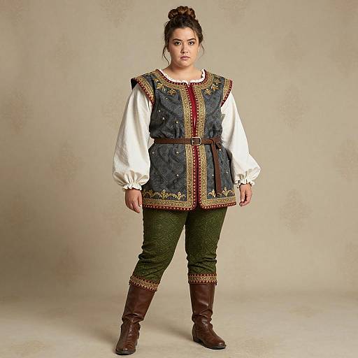 Plus Size Woman in Medieval Fantasy Costume