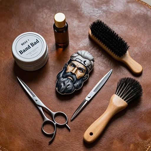Professional Beard Care Flat Lay