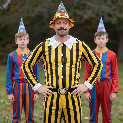 Circus Halloween Costume Male Group