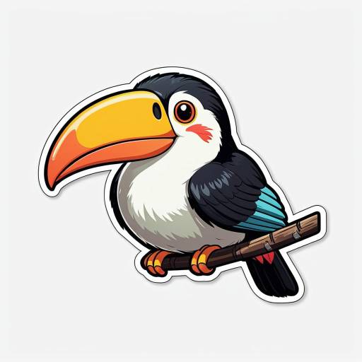 Cartoon Toucan Sticker