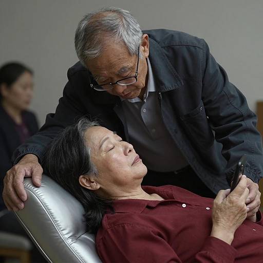 Tender Moment Between Two Generations