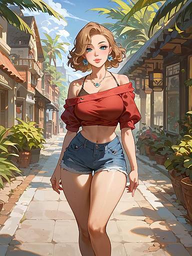 Woman in Summer Street Style Fashion