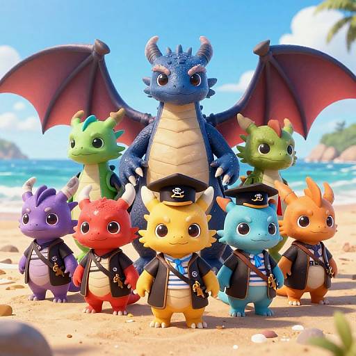 Furry Dragon Gangs Vibe at Beach