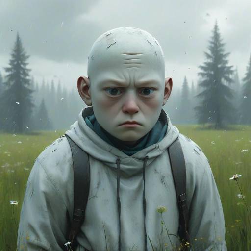 Emotional Wojak in a Gloomy Meadow
