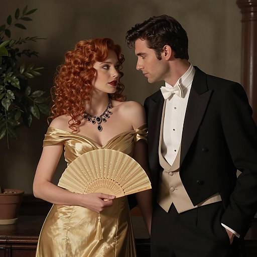 Intimate Moment in Dim Light