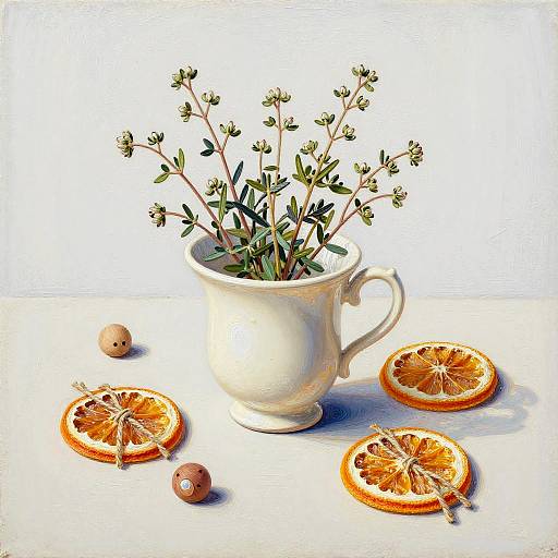 Whimsical Encaustic Still Life