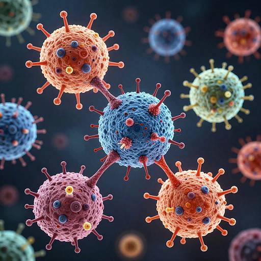 Cancer Cell vs Immune Cells Battle