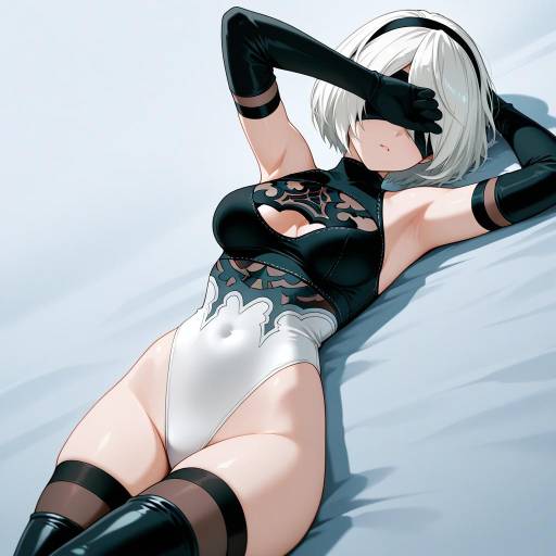 Serene Cowboy Shot of 2B Nier Automata