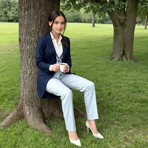 Confident Woman in Chic Attire