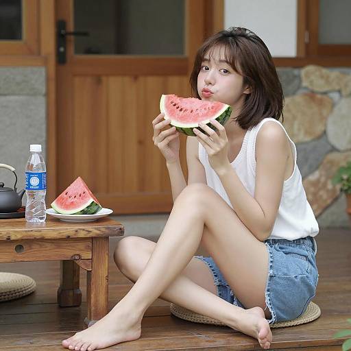 Summer Vibes with Watermelon and Sunlight